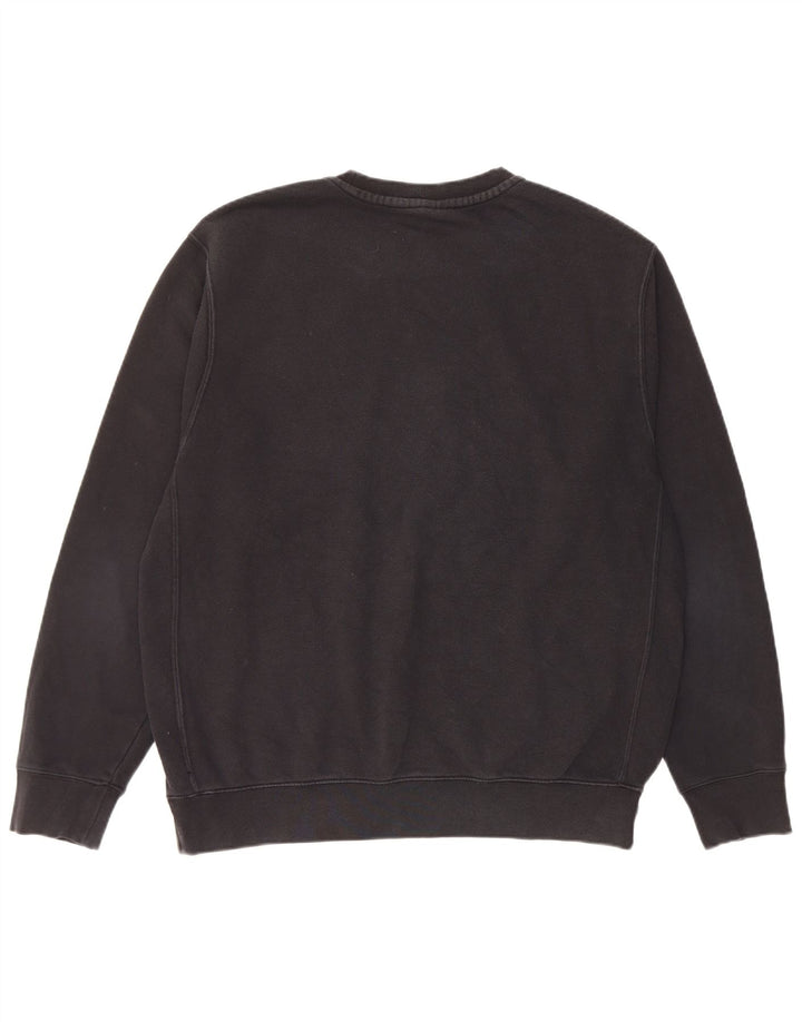 Nike Sweat-shirt pour homme en coton noir Taille L