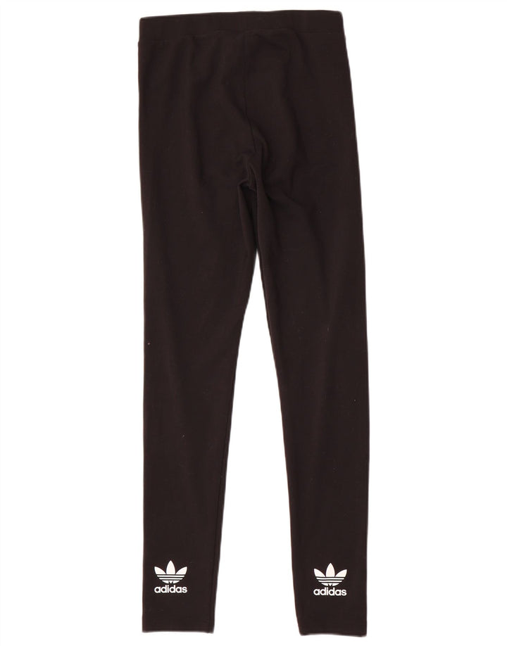 Adidas Leggings graphiques pour femmes UK 10 Small Noir Polyester