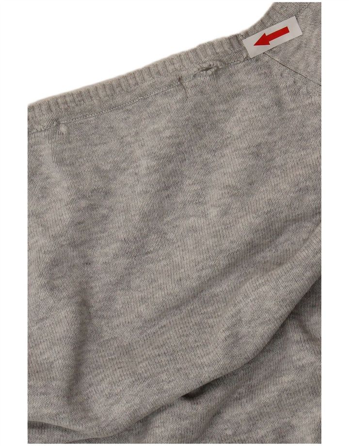 Zara Womens Cardigan Sweater UK 14 Large Gris Moucheté