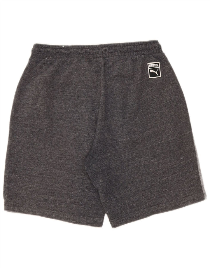 Puma Short de Sport Homme Petit Gris Colorblock Cotton