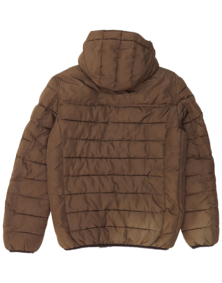 Champion Veste matelassée à capuche pour homme UK 38 Medium Kaki Polyester