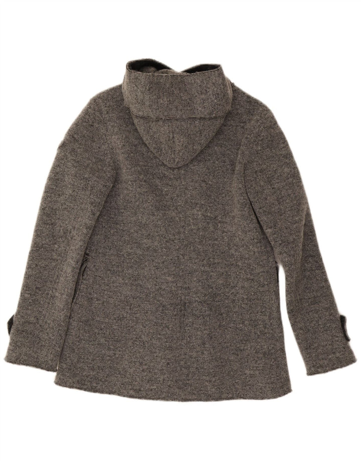 Gas Caban à capuche pour femme UK 44 Laine gris moyen