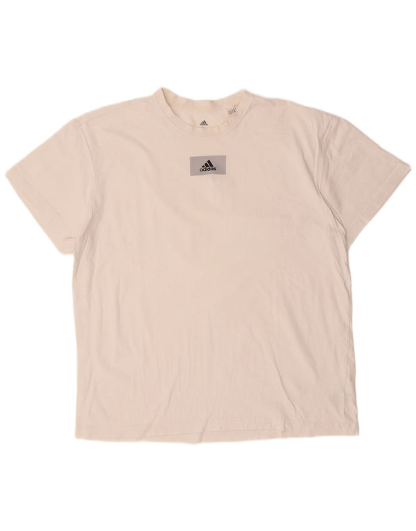 Adidas T-Shirt Homme Haut Grand Coton Blanc