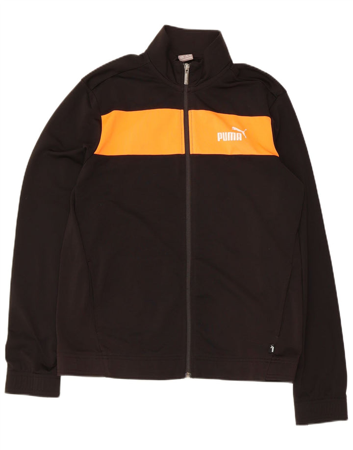 Puma Veste de Survêtement Garçon 15-16 ans Noir Colourblock