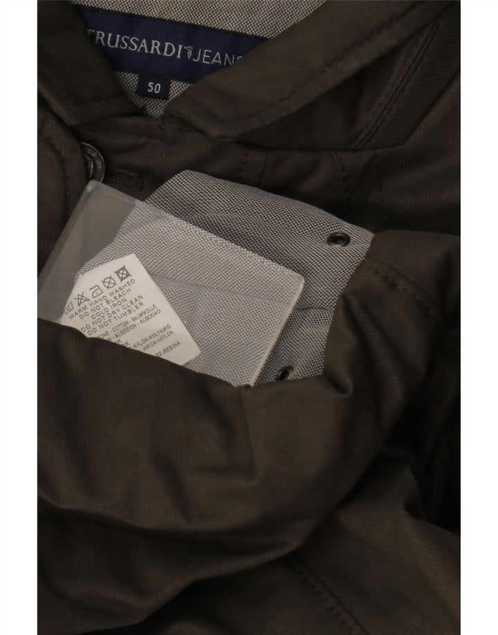 TRUSSARDI JEANS Veste Utility Homme IT 50 Large Kaki Coton