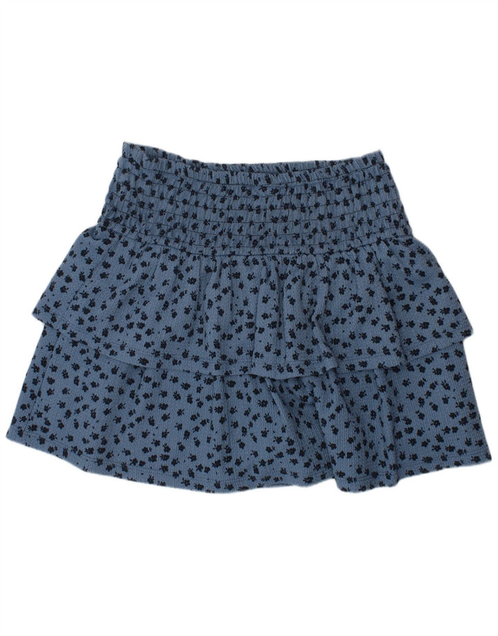 ZARA Jupe à volants pour filles 13-14 ans W26 Bleu à pois en polyester