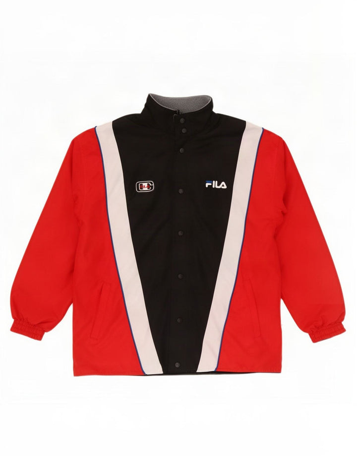 Fila Veste de Survêtement Graphic Reversible Homme Rouge Moyen Colourblock