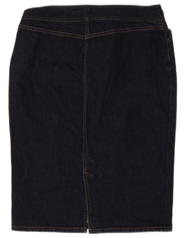 Ralph Lauren Jupe crayon en jean pour femme US 6 Medium W32 Bleu marine en coton
