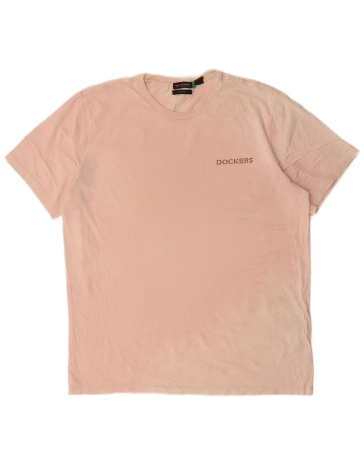 Dockers T-Shirt Slim Homme Grand Rose Coton