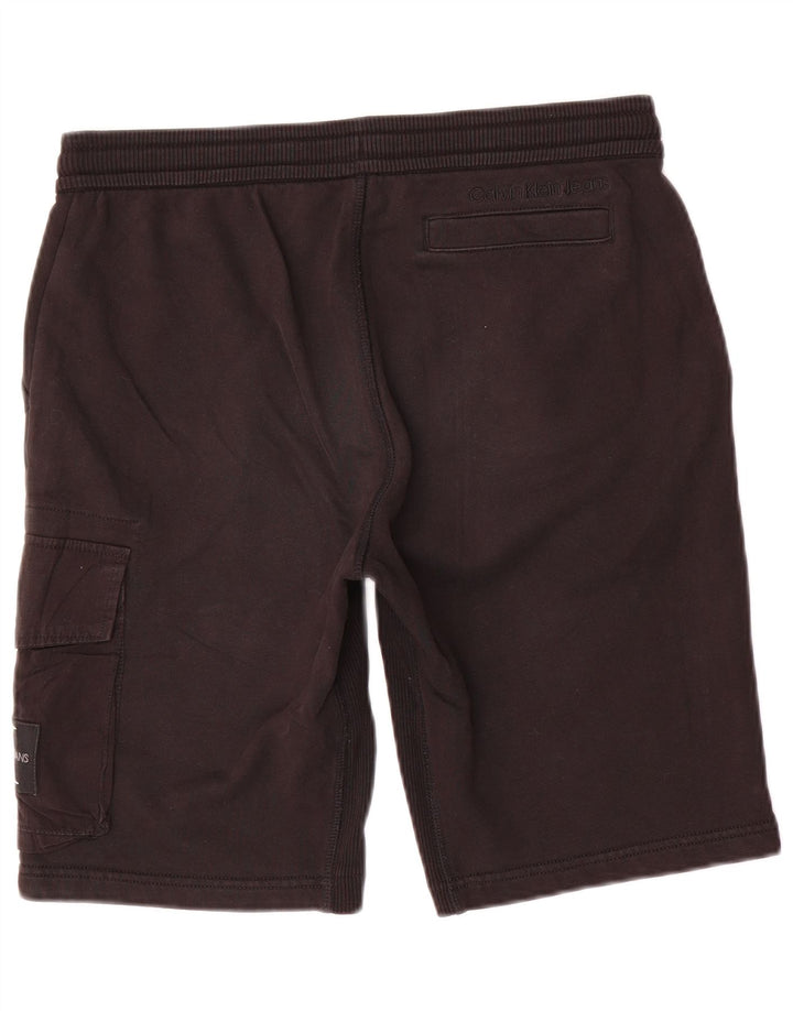 Calvin Klein Short de sport homme en coton noir moyen