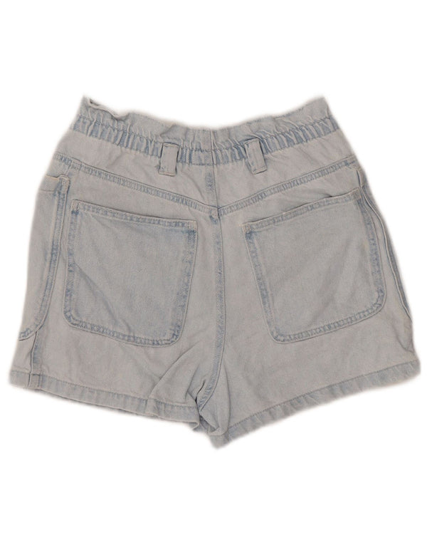 Zara Short en jean taille haute pour femme EU 36 XS W26 Bleu