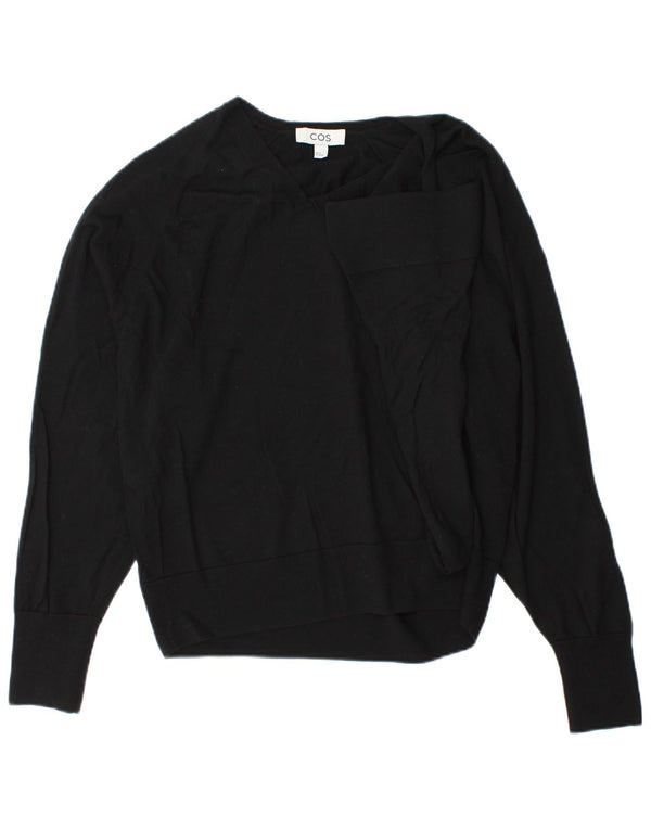 Cos Pull surdimensionné à col en V pour femme UK 6 XS Noir