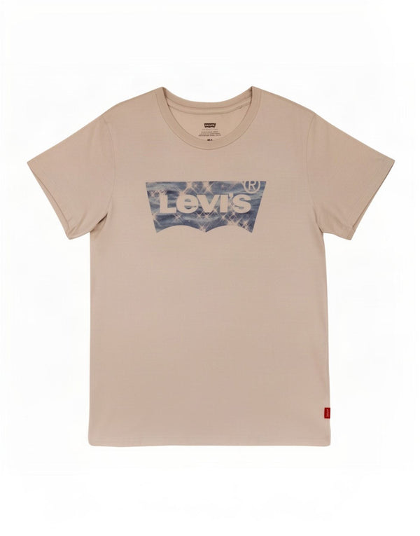 Levi's T-Shirt Graphique Femme UK 10 Small Blanc