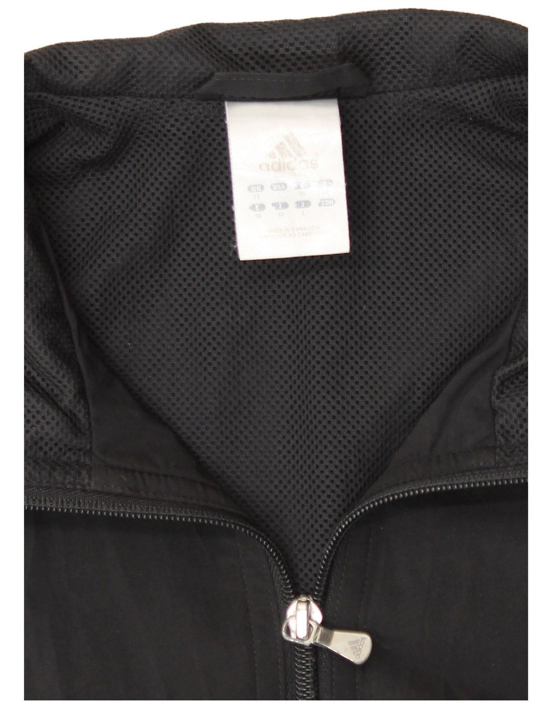 Adidas Veste de survêtement pour femme UK 12 Medium Noir Polyester