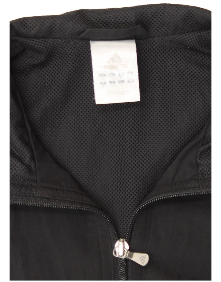 Adidas Veste de survêtement pour femme UK 12 Medium Noir Polyester