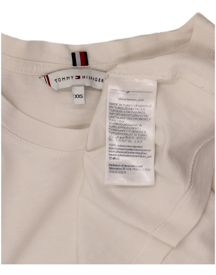 Tommy Hilfiger T-shirt graphique pour homme en coton blanc 2XS