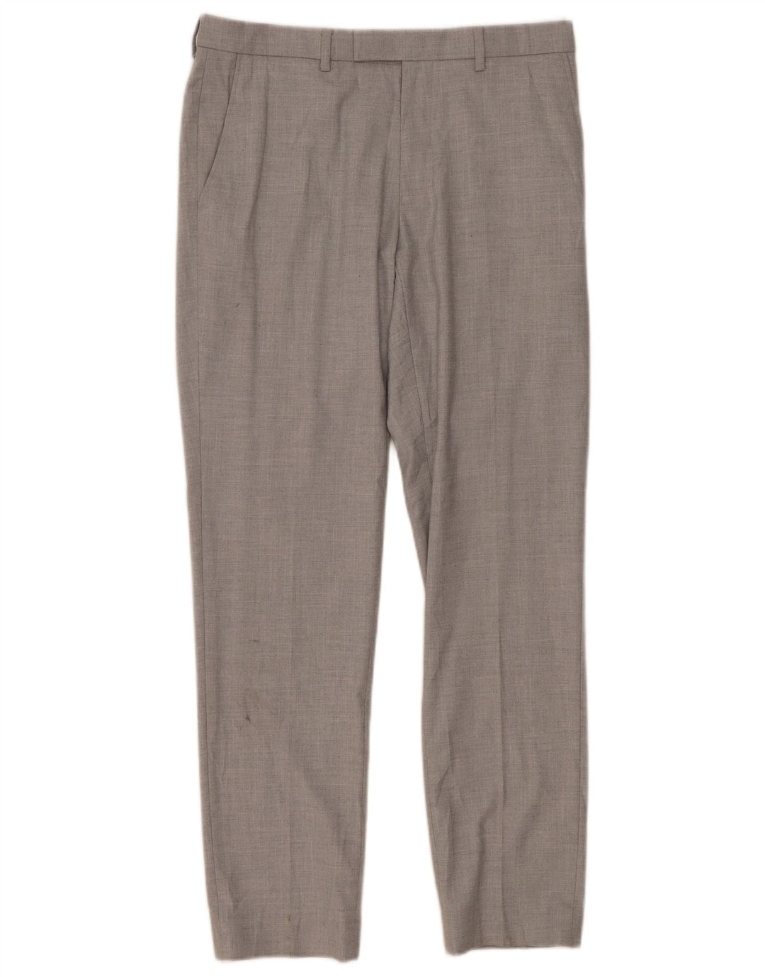 Marks & Spencer Pantalon de costume slim pour homme W32 L31 Gris Polyester Classique