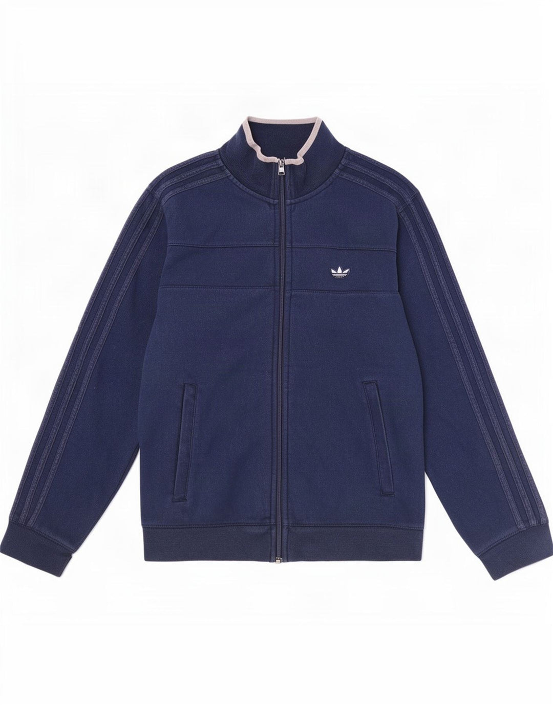 Adidas Veste de survêtement pour homme Bleu marine moyen en coton