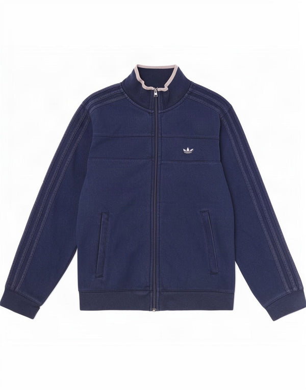 Adidas Veste de survêtement pour homme Bleu marine moyen en coton