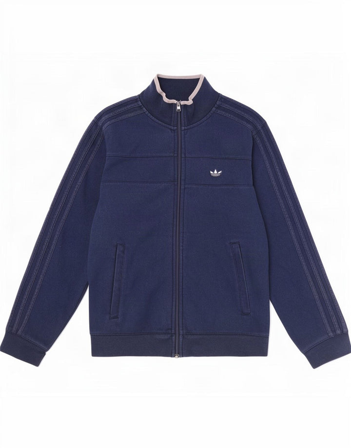 Adidas Veste de survêtement pour homme Bleu marine moyen en coton