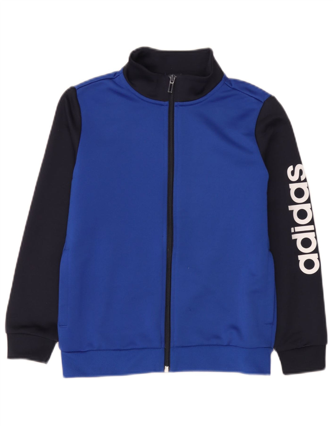 Adidas Veste de Survêtement Graphique Garçon 9-10 Ans Bleu Colorblock