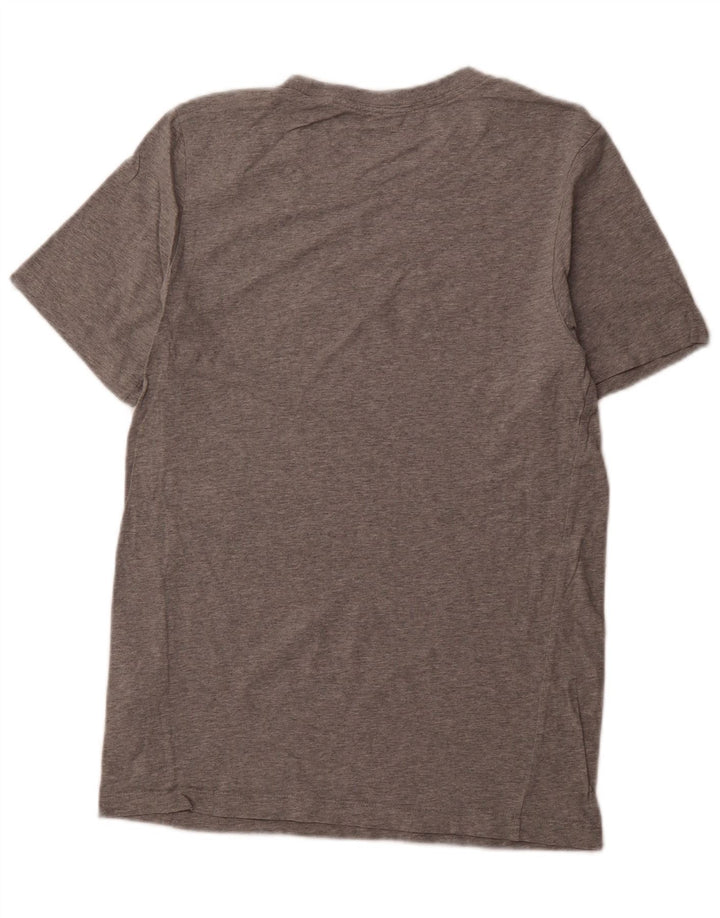 NIKE Mens Graphic T-Shirt Top Small Grey Flecked Cotton