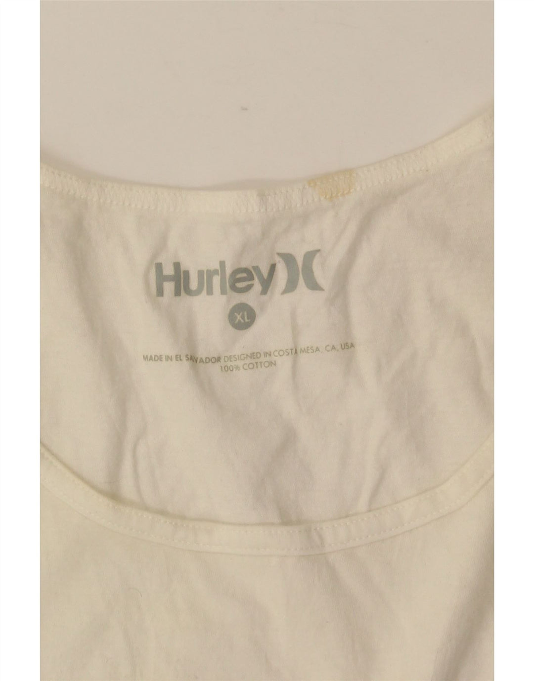 HURLEY Débardeur Graphique Homme XL Coton Blanc