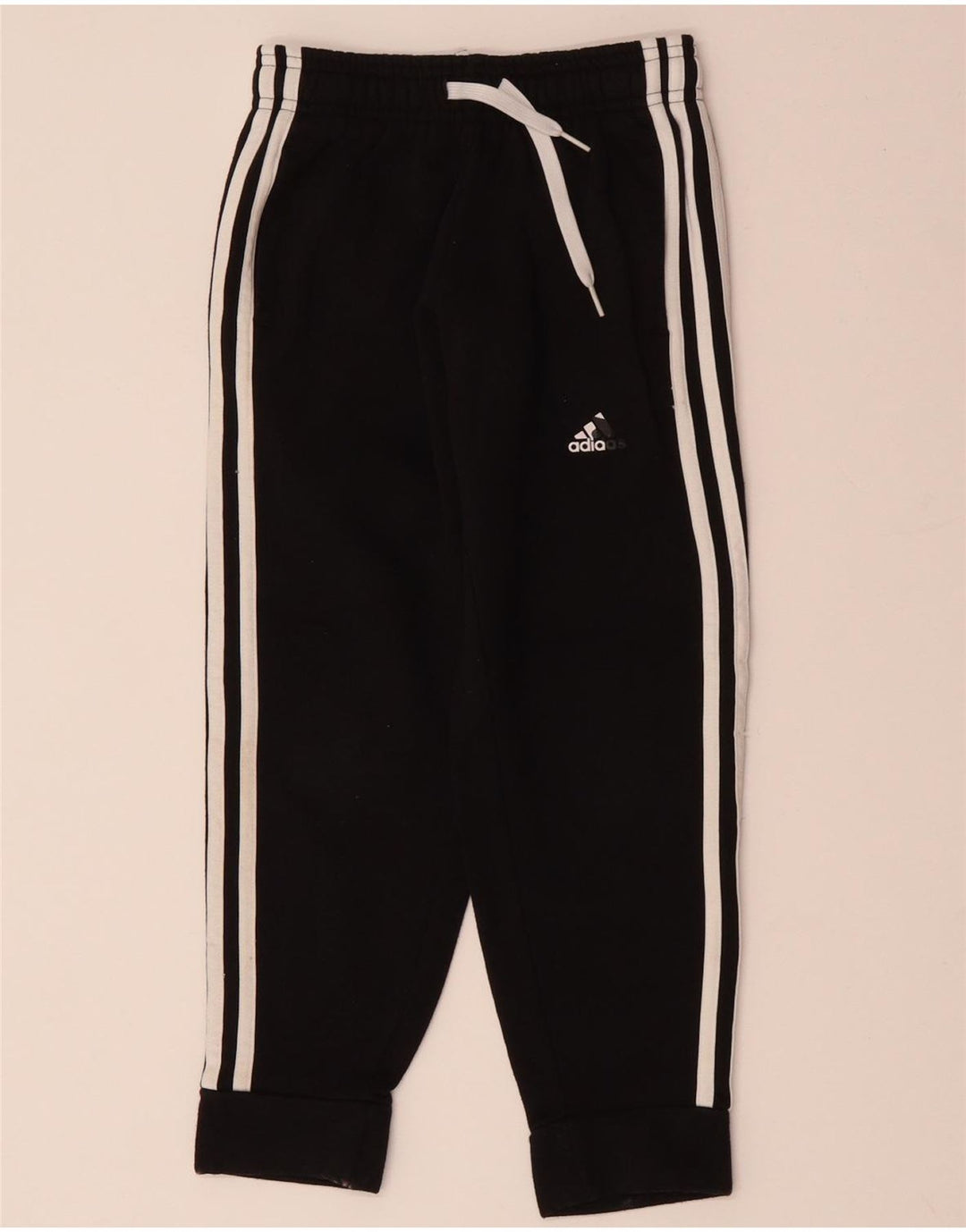 ADIDAS Pantalon de Survêtement Garçon Joggers 7-8 ans Noir Coton