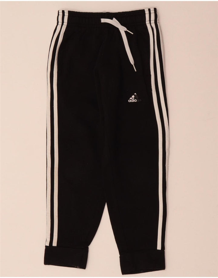 ADIDAS Pantalon de Survêtement Garçon Joggers 7-8 ans Noir Coton