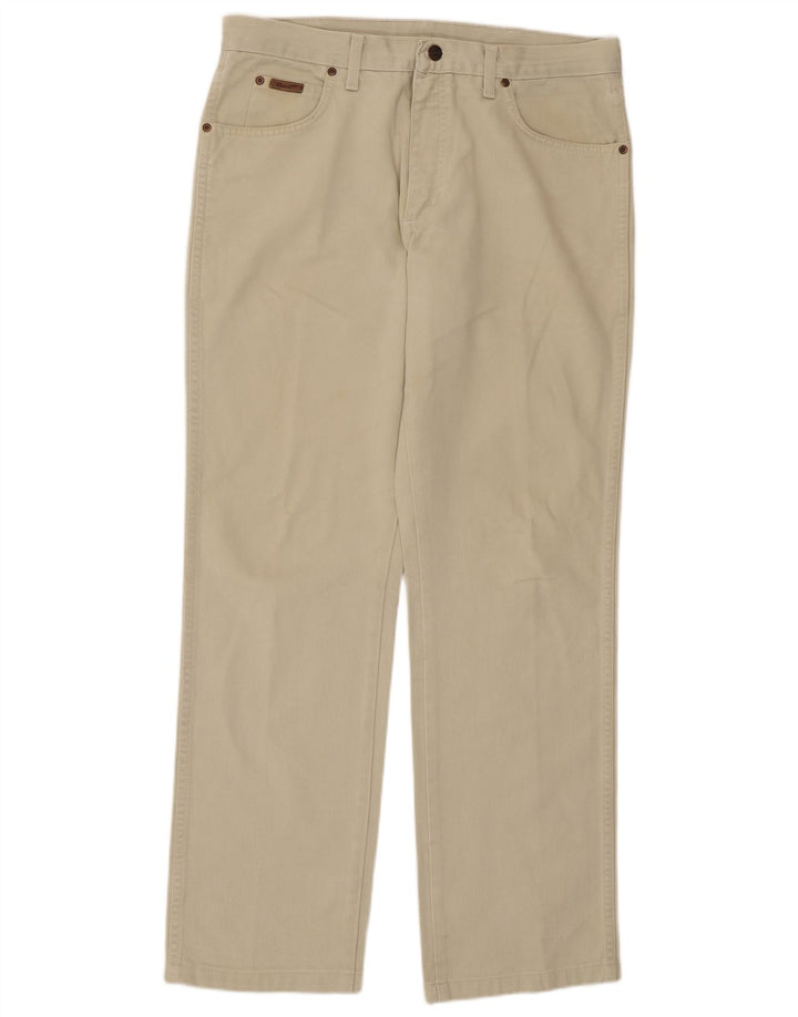 Wrangler Jean droit régulier pour homme W34 L31 en coton vert