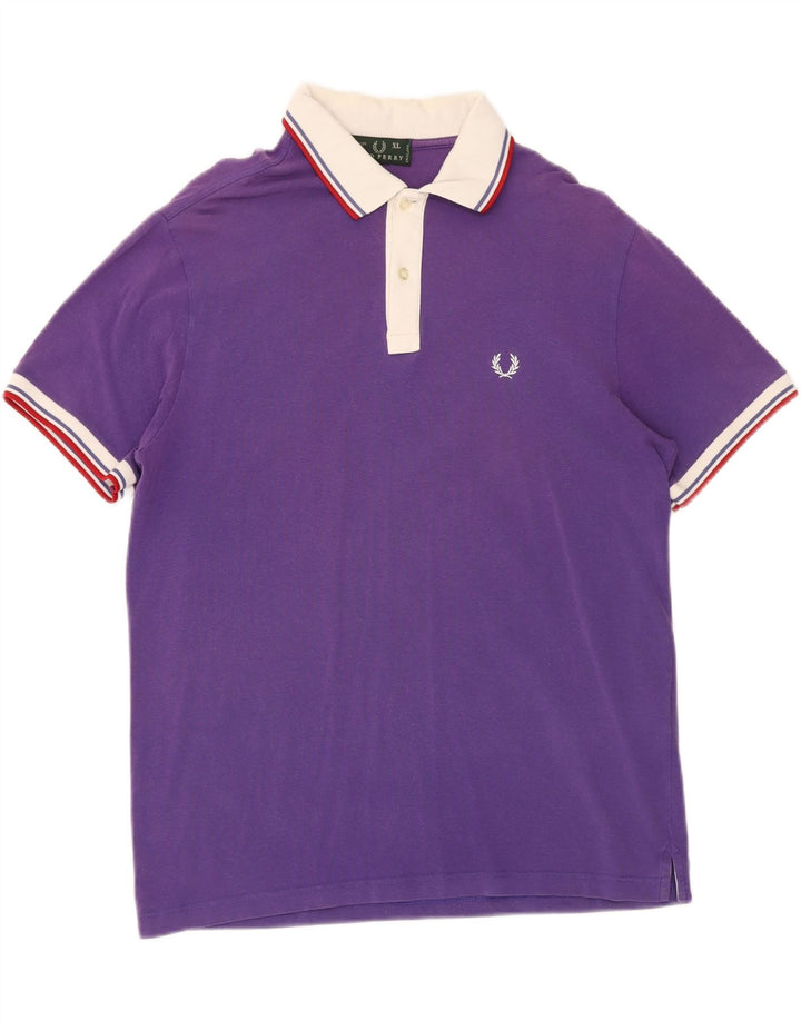 FRED PERRY Polo Homme XL Violet Coton
