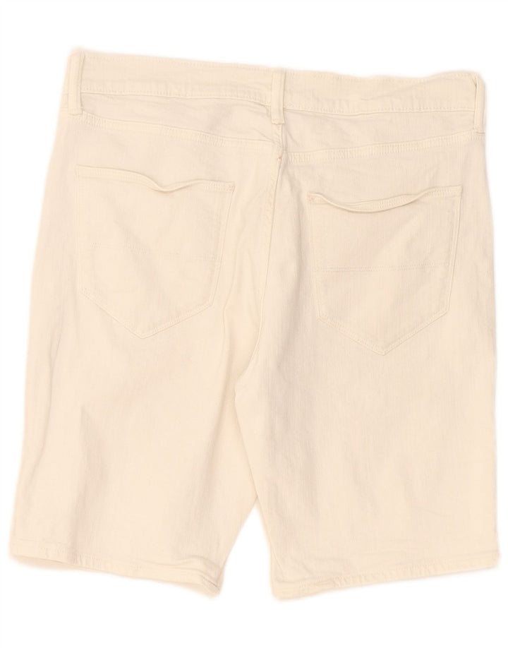Marks & Spencer Short en jean W32 pour homme en coton blanc moyen