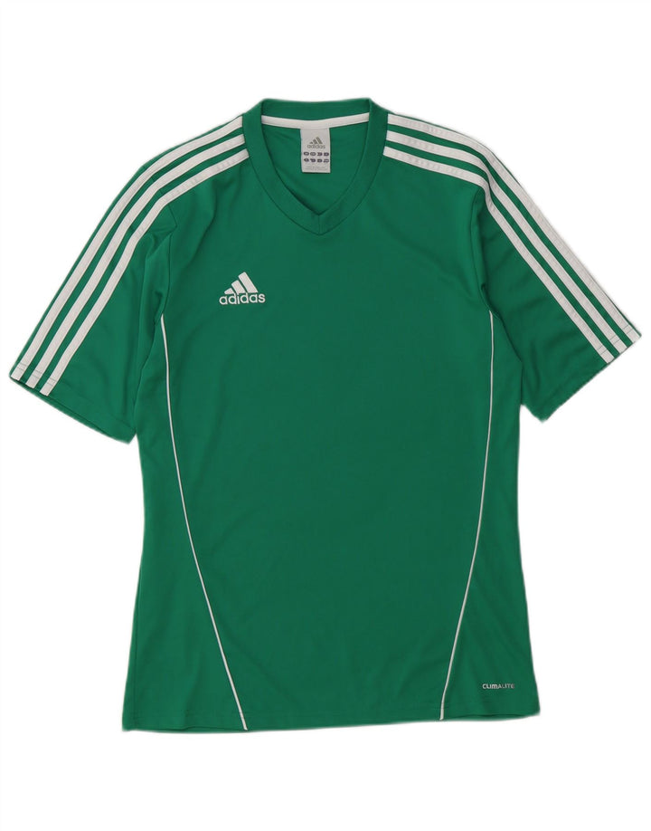 Adidas Hommes Climalite T-Shirt Haut Petit Vert Polyester