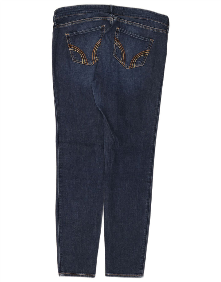 HOLLISTER Jean legging pour femme US 9 Medium W29 L27 Bleu Coton