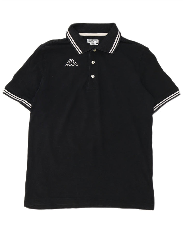 Kappa Polo Homme Petit Noir Coton