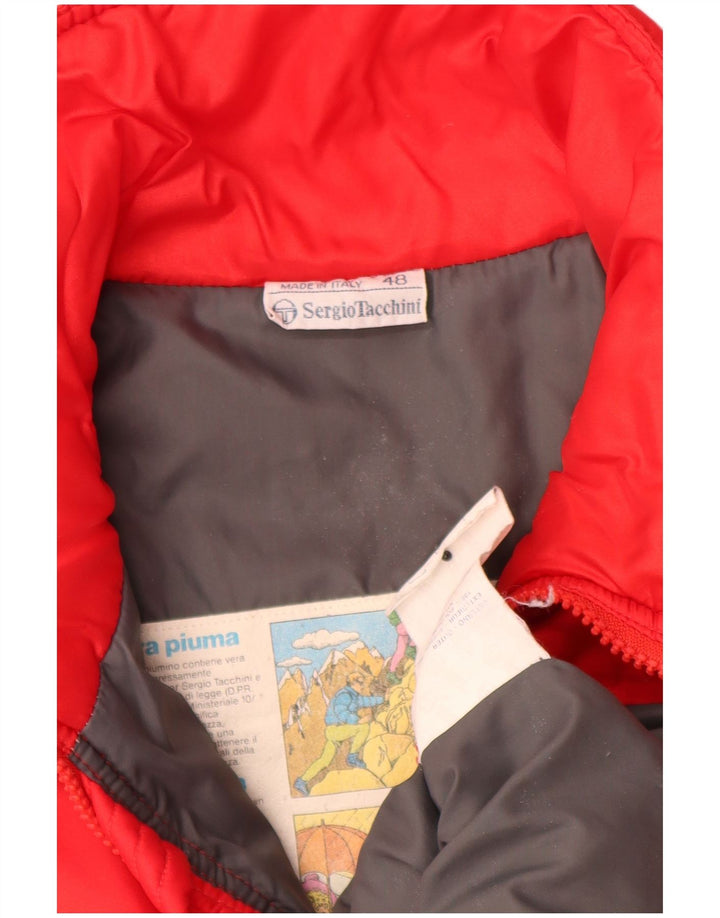 Sergio Tacchini Gilet rembourré de ski pour homme IT 48 Rouge moyen