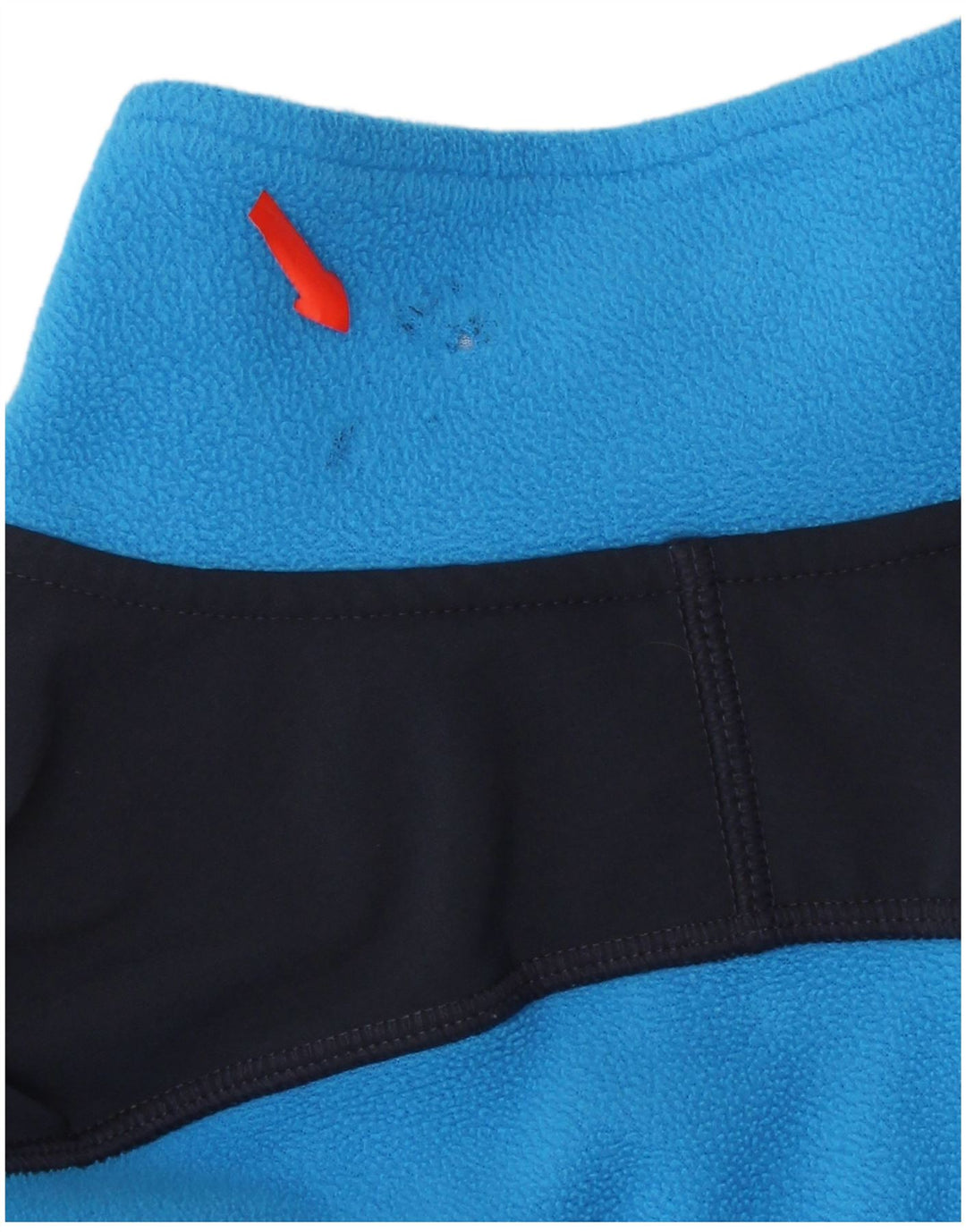 THE NORTH FACE Pull Polaire à Col Zippé Homme Bleu Moyen Colourblock