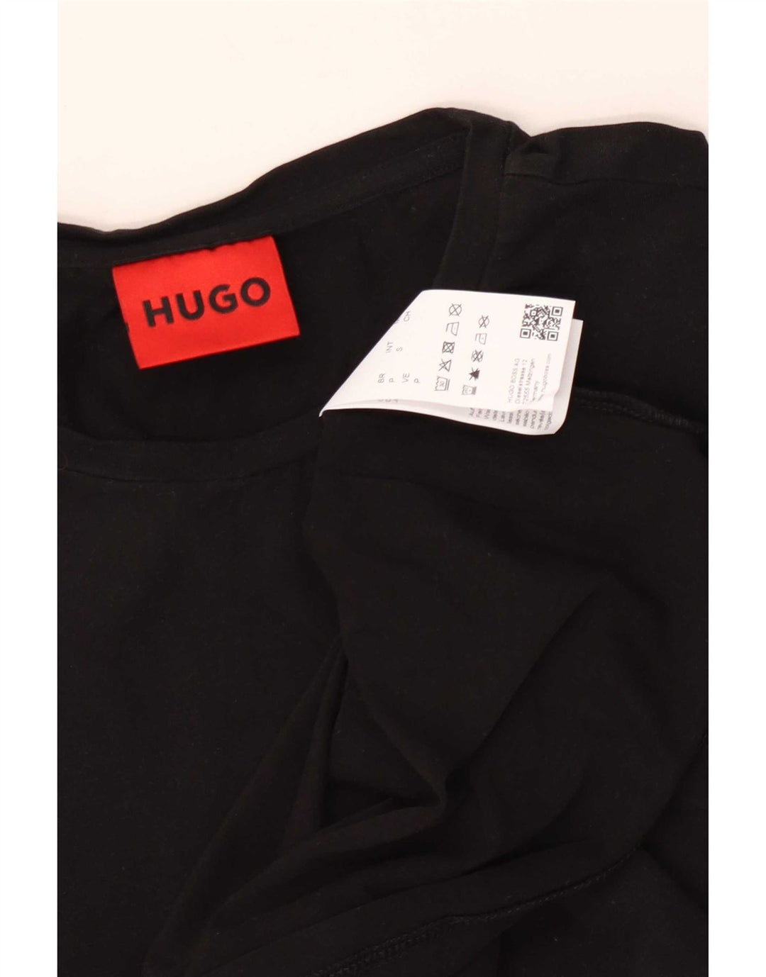 Hugo Boss Hommes T-Shirt Top Petit Noir Coton