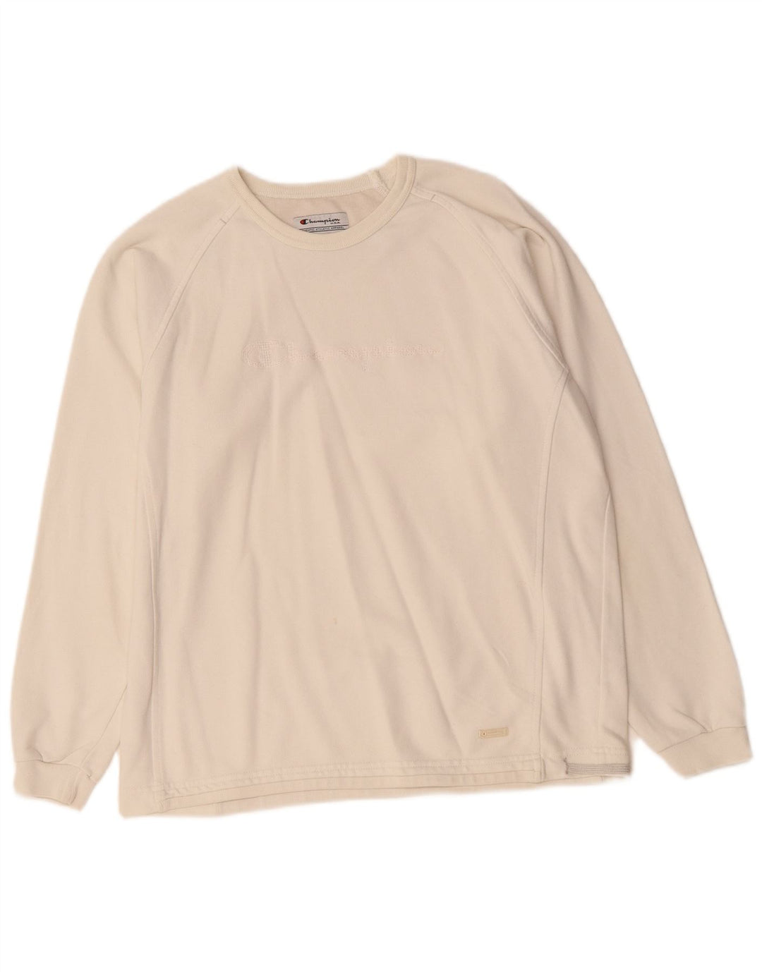 Champion Sweat-shirt surdimensionné graphique pour femme UK 10 Small Off White