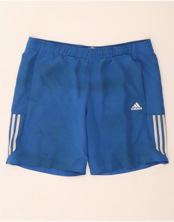 Adidas Hommes Climalite Sport Shorts Grand Bleu Polyester