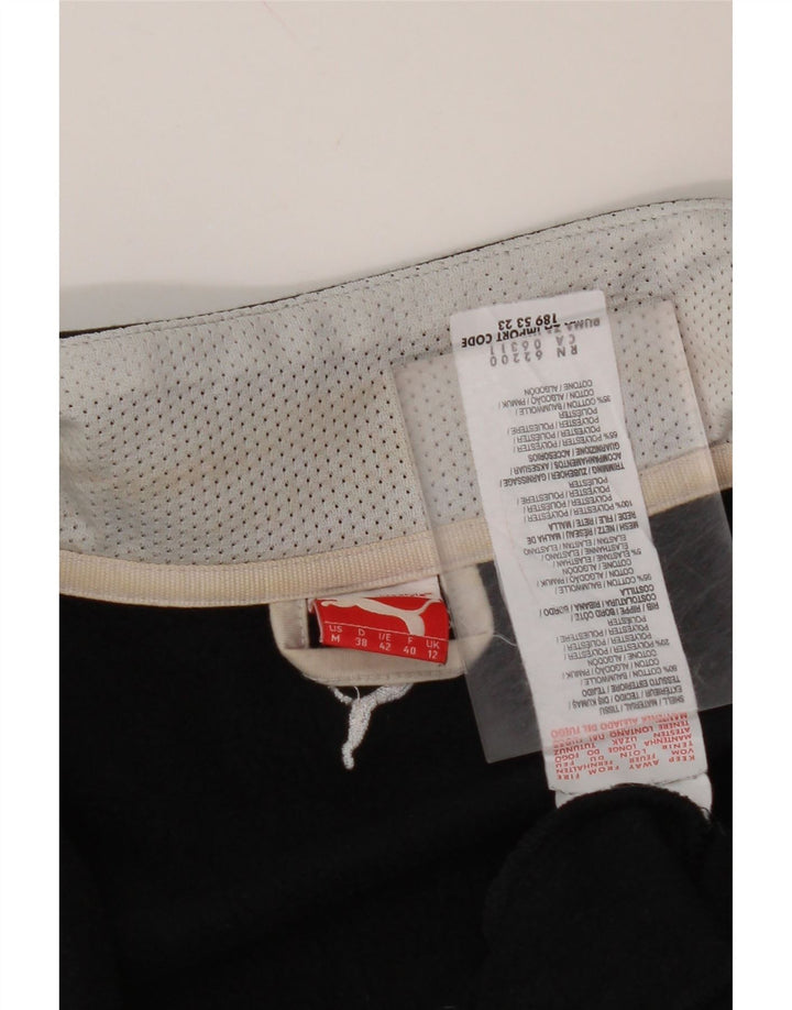 PUMA Veste de survêtement graphique pour femme UK 12 Coton noir moyen