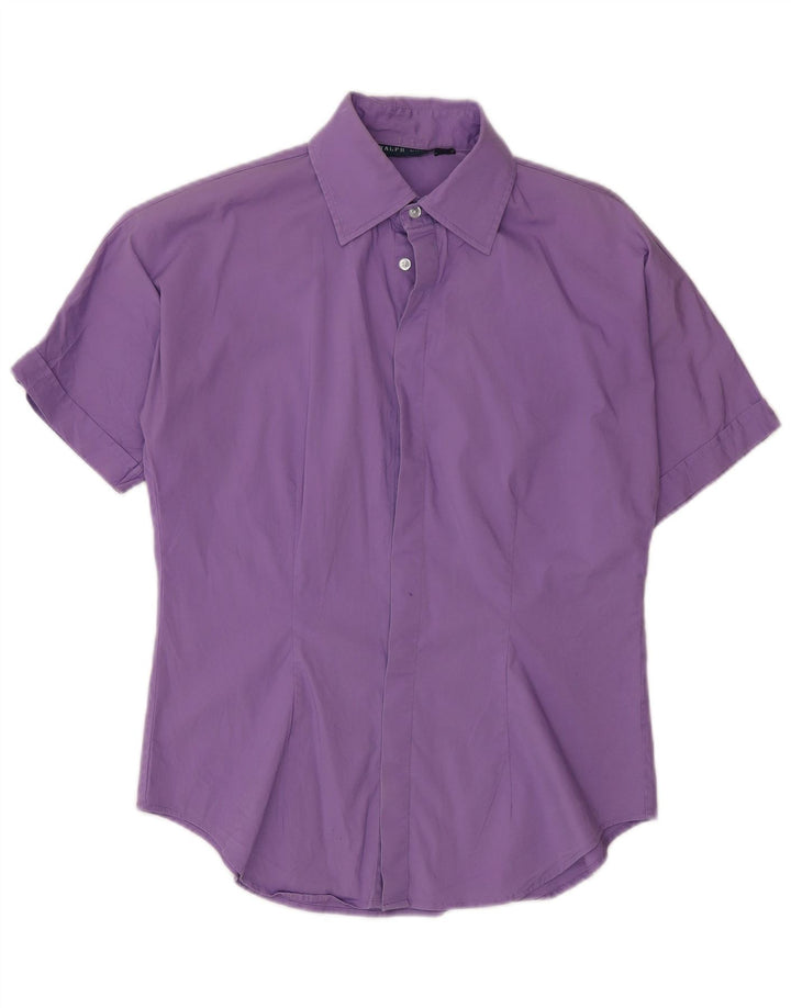 Ralph Lauren Chemise à manches courtes pour femme US 8 Violet moyen