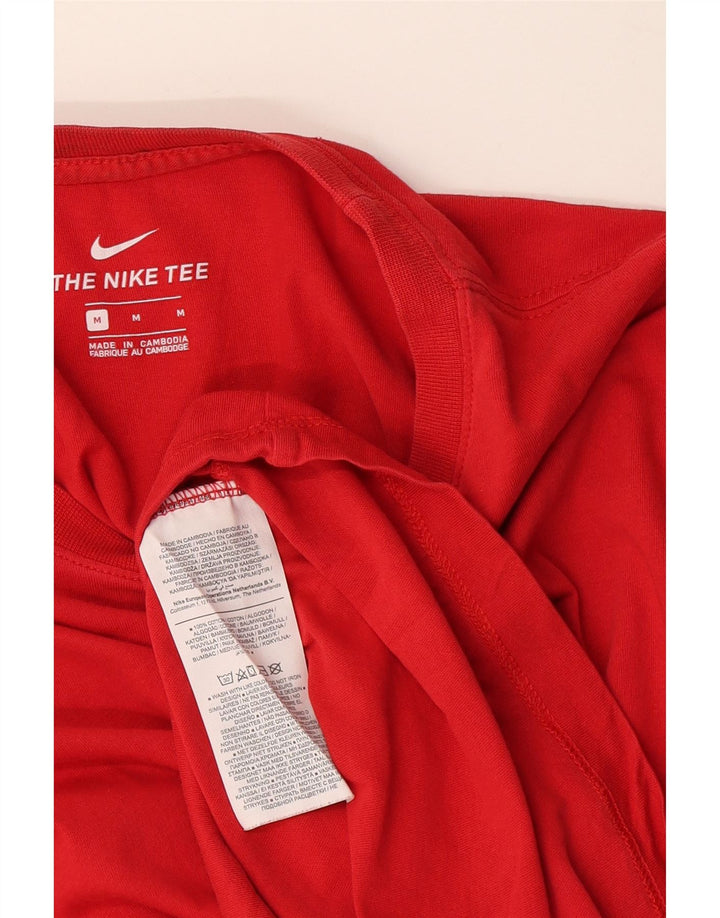Nike T-Shirt Homme Rouge Moyen Coton