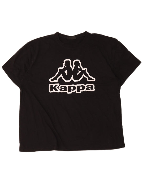 Kappa T-Shirt Graphique Homme Top 4XL Noir Coton
