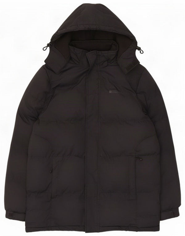 Mountain Warehouse Manteau matelassé à capuche pour homme UK 38 Medium Noir Polyester