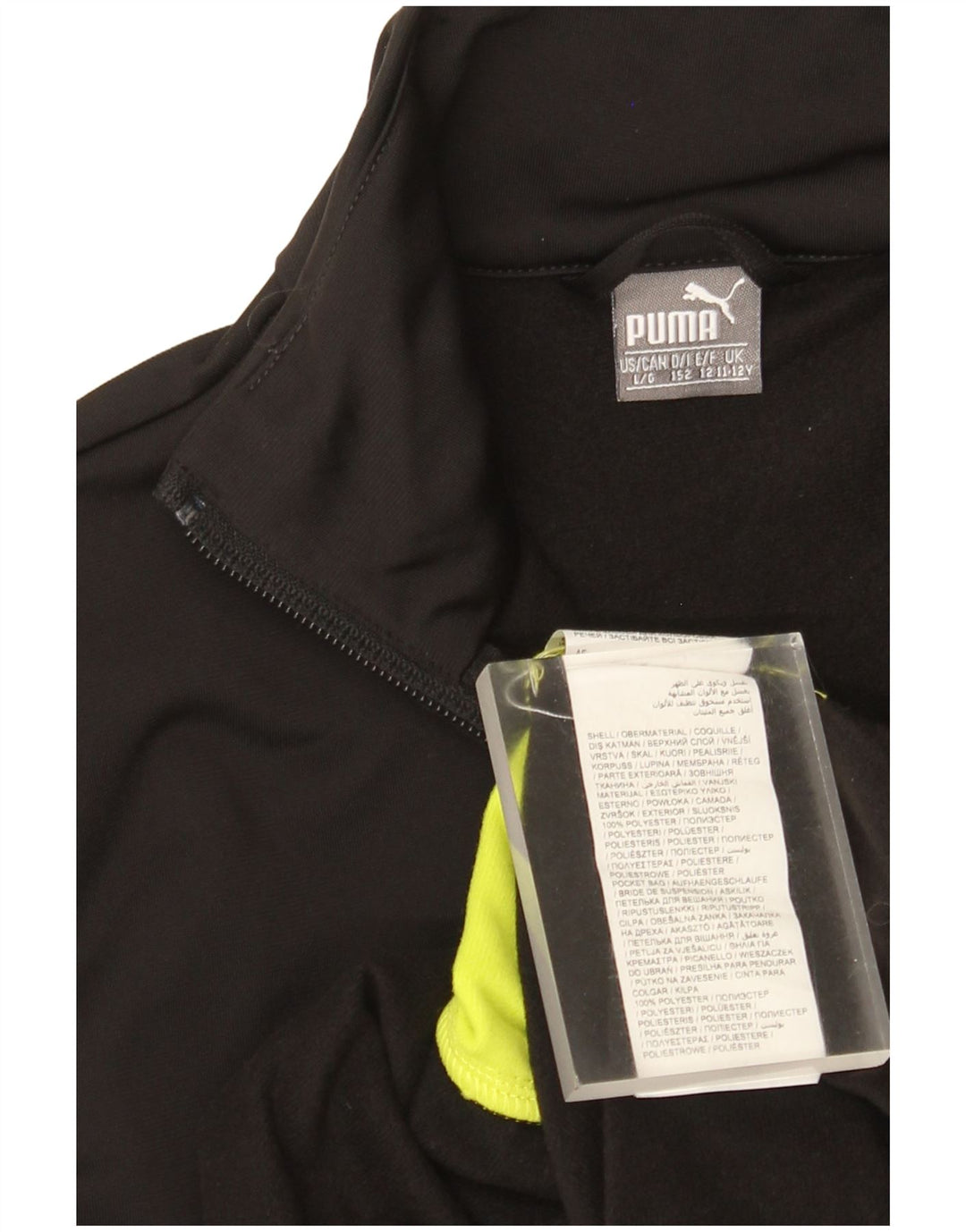 Puma Veste de Survêtement Graphique Garçon 11-12 ans Noir Colorblock