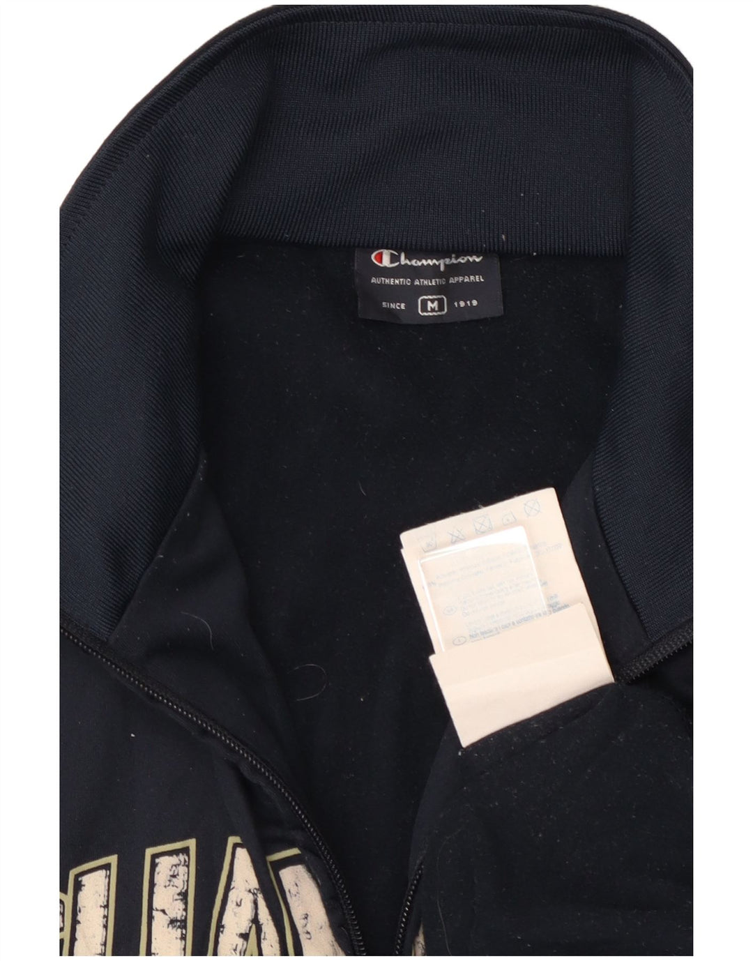 CHAMPION Veste de Survêtement Graphique Homme Bleu Marine Moyen Polyester