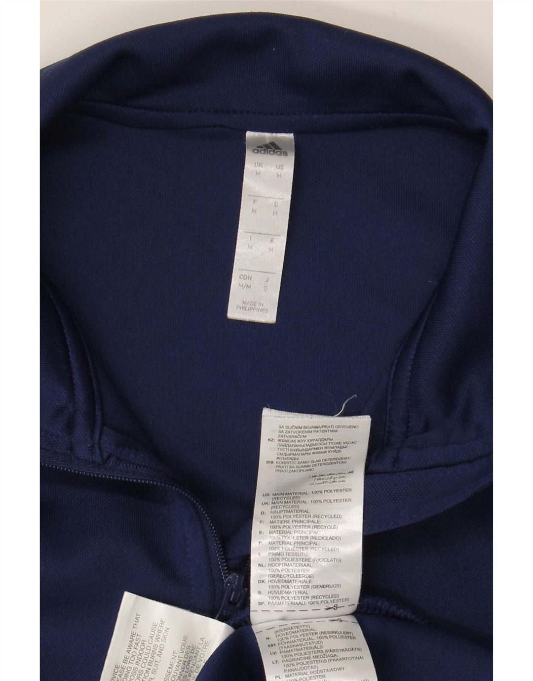 ADIDAS Haut de Survêtement Aeroready Zip Neck Homme Bleu Marine Moyen