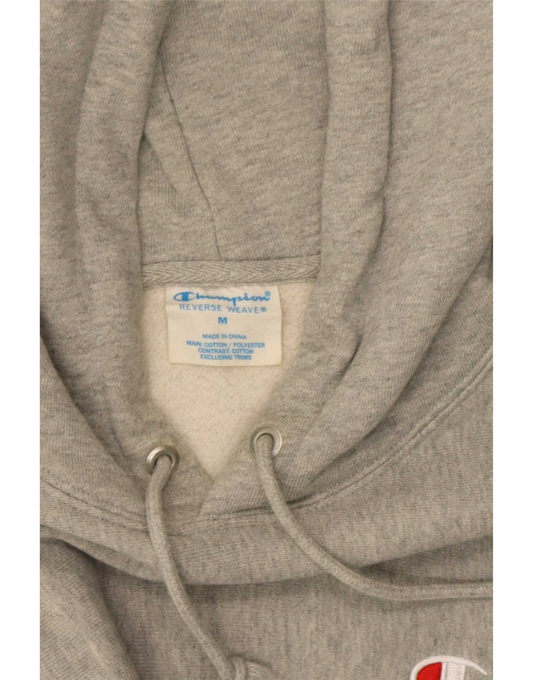 Champion Pull à Capuche Reverse Weave Homme Gris Moyen Chiné Coton