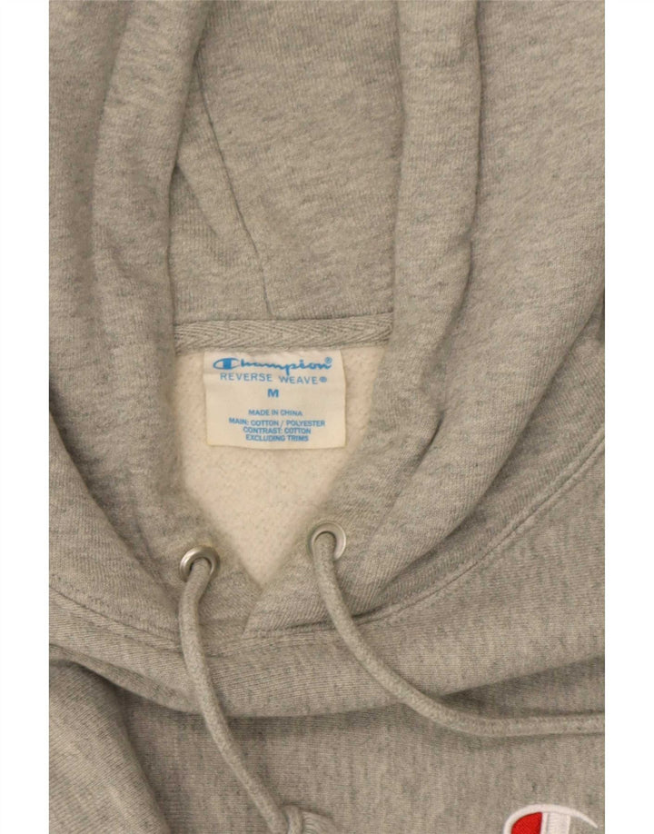 Champion Pull à Capuche Reverse Weave Homme Gris Moyen Chiné Coton